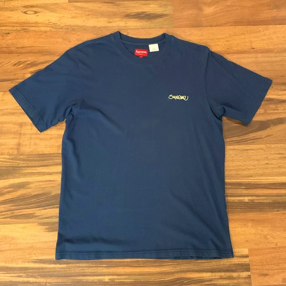 Supreme Washed Handstyle S/S Top - Picture 2 of 5